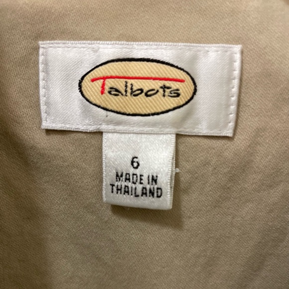 Perfect Fall Talbots Khaki Color Jacket/Blazer Size 6 - Picture 3 of 7